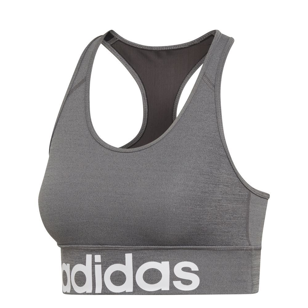 adidas-d2m-logo-bra-dy4071-1 Adidas D2M Logo Bra DY4071 Γκρι - Image 1