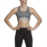 Adidas D2M Logo Bra DY4071 Γκρι - Image 2