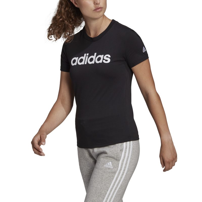 Adidas Loungewear Essentials Slim Logo Tee GL0769 Μαύρο