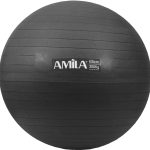 Μπάλα Γυμναστικής AMILA GYMBALL 65cm Μαύρη Bulk AMILA 48414