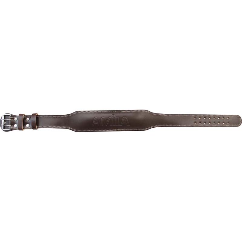Ζώνη Άρσης Βαρών AMILA Δερμάτινη Καφέ B Quality S AMILA 94906