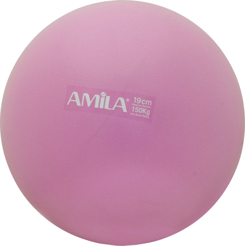 Μπάλα Pilates 19cm, Ροζ, σε κουτί AMILA 95803
