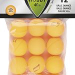 Μπαλάκια Ping Pong Sunflex Hobby PVC 12 Τεμάχια Πορτοκαλί SUNFLEX 97261
