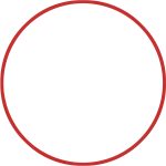 Χούλα-Χουπ HQ 60cm - Φ19mm - 230gr, Κόκκινο AMILA 98803
