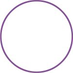 Χούλα-Χουπ HQ 60cm - Φ19mm - 230gr, Μωβ AMILA 98804