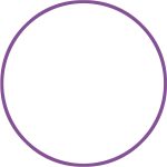Χούλα-Χουπ HQ 70cm - Φ19mm - 280gr, Μωβ AMILA 98813