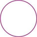 Χούλα Χουπ HQ 80cm - Φ19mm - 330gr, Φούξια AMILA 98815