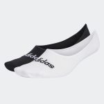Adidas Thin Linear Ballerina Socks 2 Pairs HT3448 Μαύρο/Λευκό