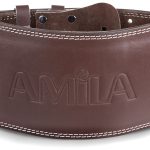 Ζώνη Άρσης Βαρών AMILA Δερμάτινη Καφέ B Quality S AMILA 94920