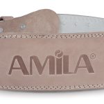 Ζώνη Άρσης Βαρών AMILA Δερμάτινη Μπεζ A Quality M AMILA 44301