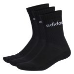 Adidas Linear Crew Cushioned Socks 3 Pairs IC1301 Μαύρο