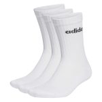 Adidas Linear Crew Cushioned Socks 3 Pairs HT3455 Λευκές