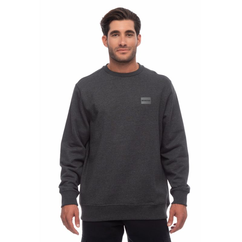 BENATION Logo Crew Neck 06302308-3F Ανθρακί