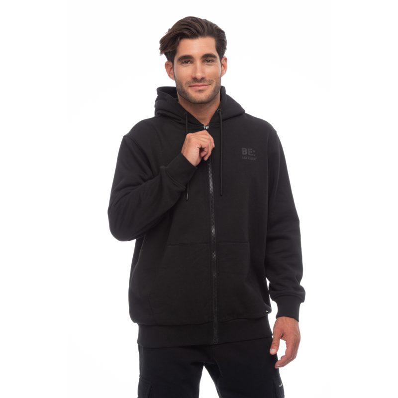 BENATION Logo Full Zip Hoodie 07302301-01 Μαύρο