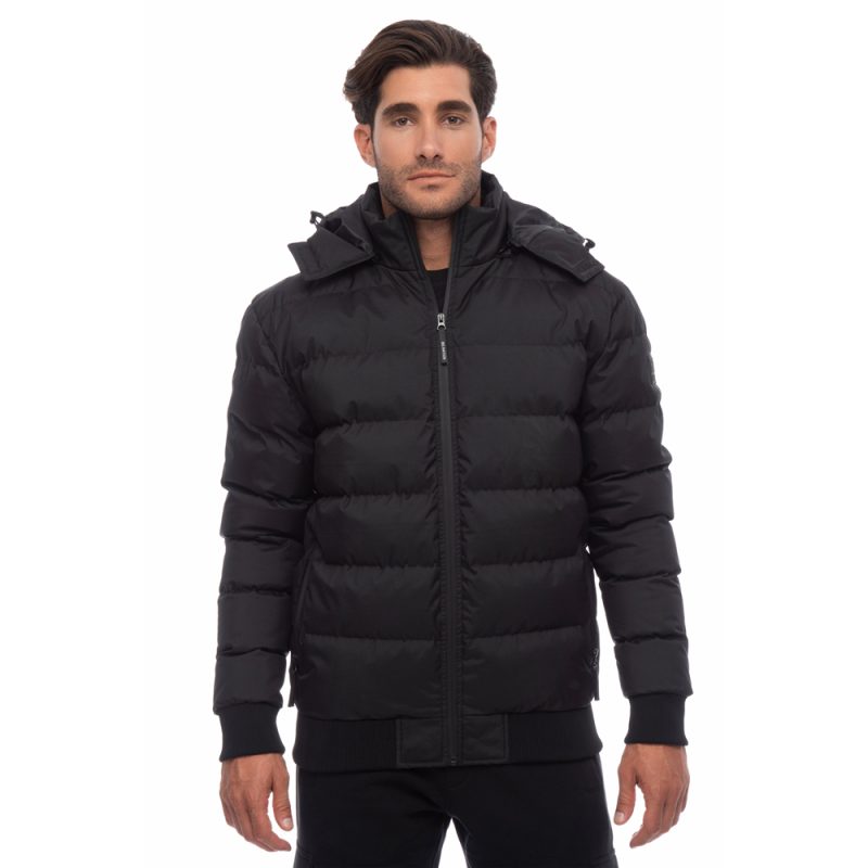 BENATION Bomber Jacket With Detachable HOOD 08302302-01 Μαύρο