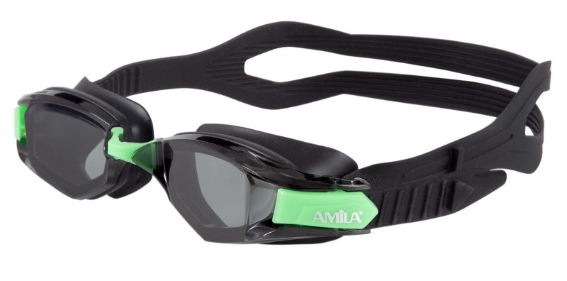Γυαλιά Κολύμβησης ΑMILA S05YAF Μαύρο/Πράσινο Φιμέ AMILA 47152