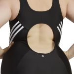 Adidas 3-Stripes Swim Suit (Plus Size) IB5981 Μαύρο - Image 6