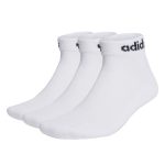 Adidas Linear Ankle Socks Cushioned Socks 3 Pairs HT3457 Λευκές