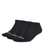 Adidas Thin Linear Low-Cut Socks 3 Pairs IC1299 Μαύρες