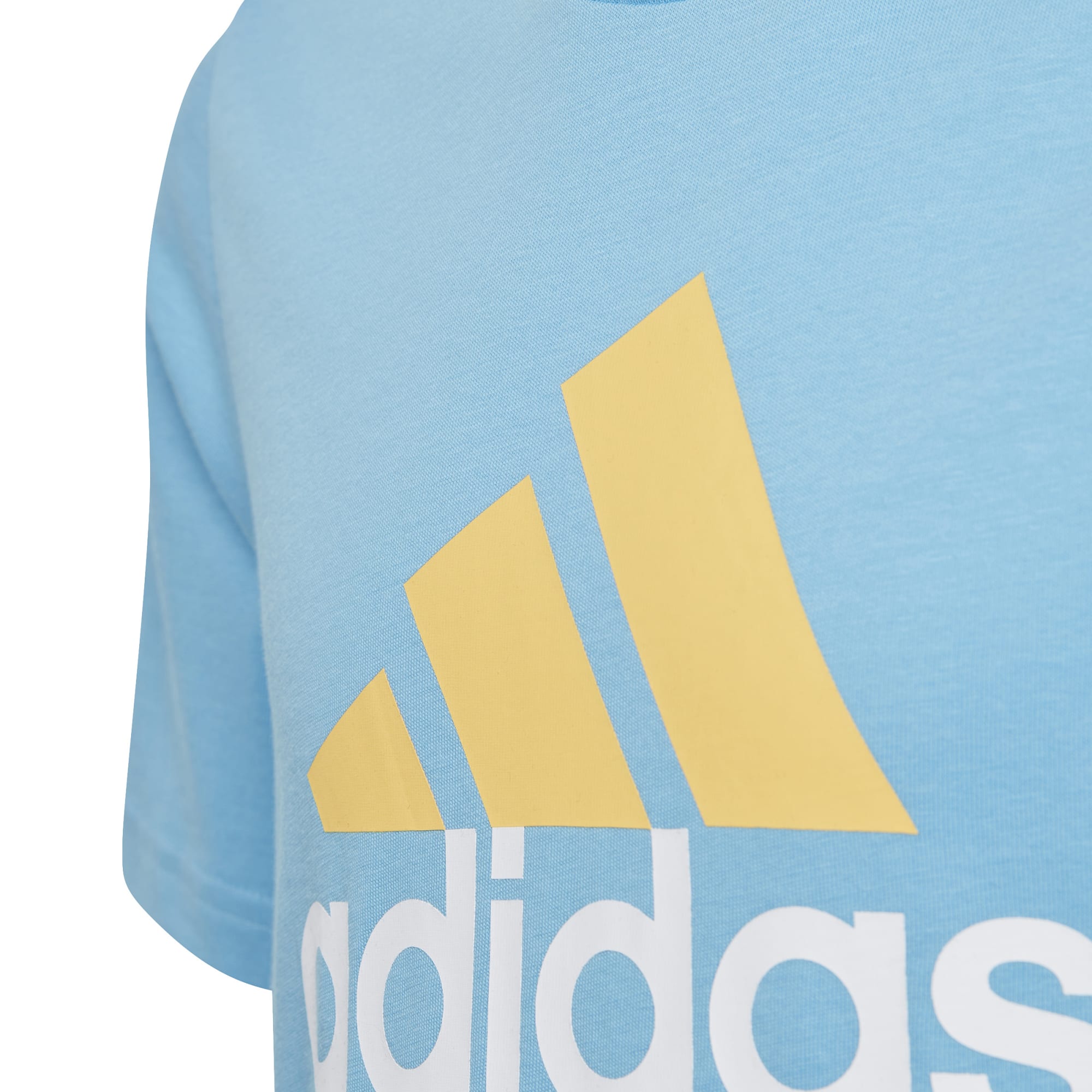 Adidas Essentials Two-Color Big Logo Cotton Tee IS2588 Θαλλασί - Image 4
