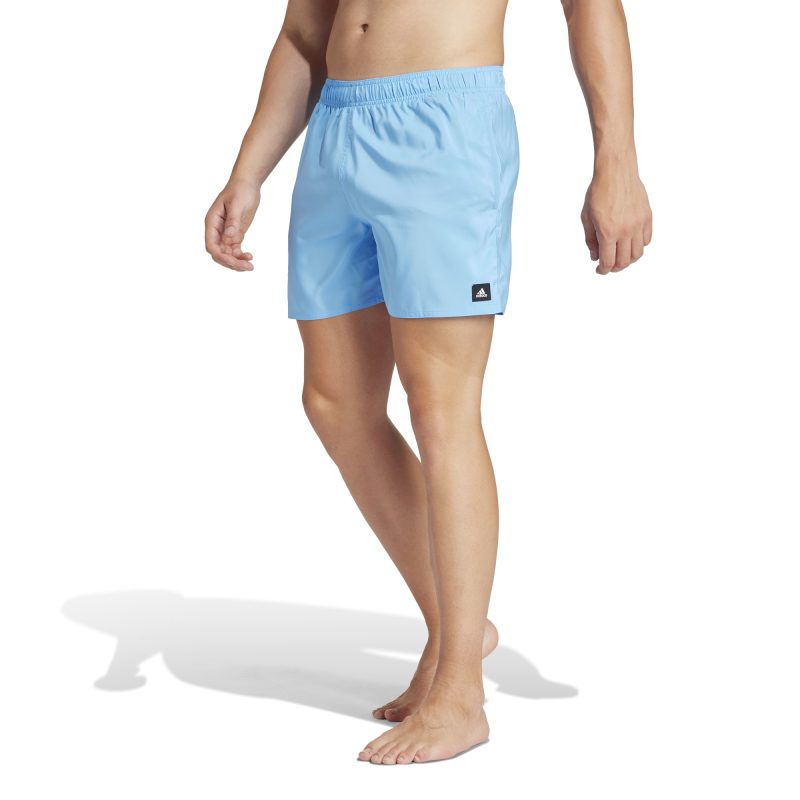 Adidas Solid CLX Classic-Length Swim Shorts IR6216 Σιέλ