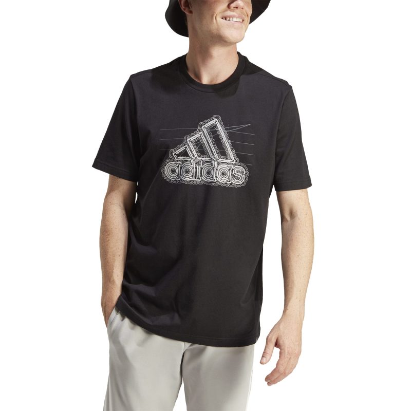 Adidas Growth Badge Graphic Tee IN6258 Μαύρο