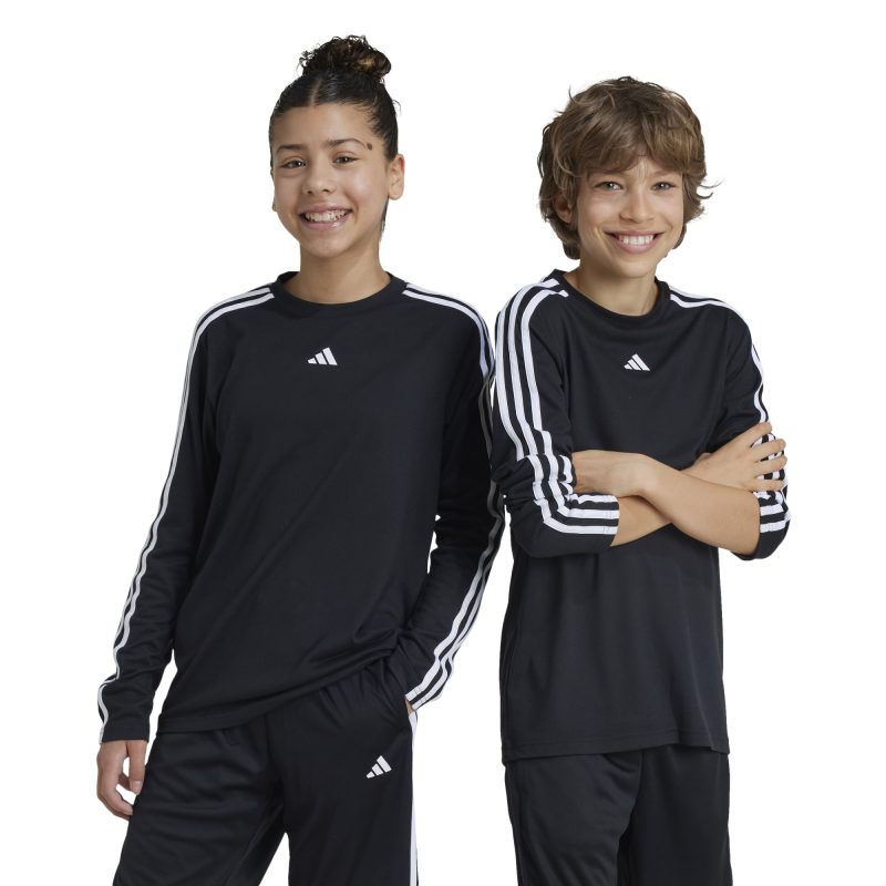 Adidas Train Essentials Logo Regular Fit Longs Sleeve Tee Kids IW0846 Μαύρη