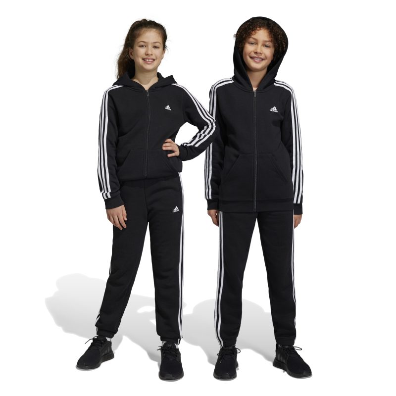 Adidas Essentials 3-Stripes Fleece Pants HR6333 Μαύρο