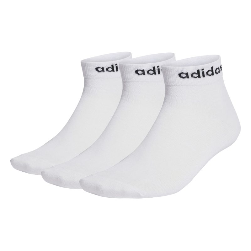 Adidas Think Linear Ankle Socks 3 Pairs HT3451 Λευκές