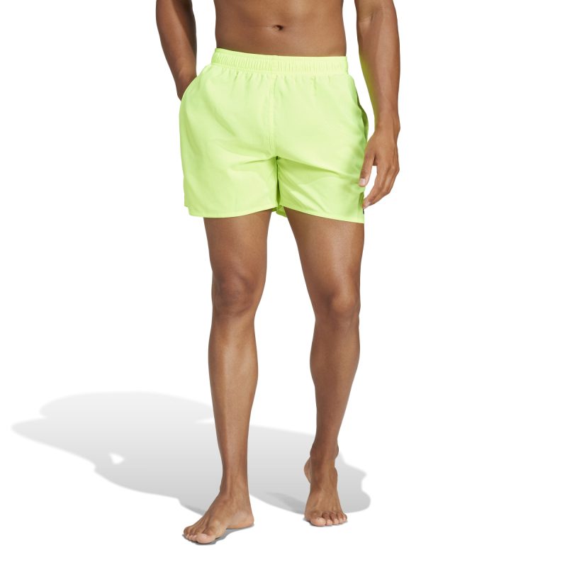 Adidas Solid CLX Short-Length Swim Shorts JL5560 Λαχανί