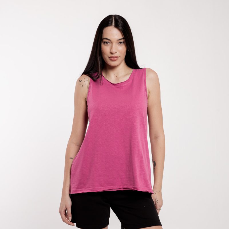 Be:nation Essentials Slub Sleevless Tee 041125019F Mauve
