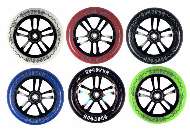 AO SCOOTERS Ρόδα Quadrum V3 5-hole - Πράσινο 55.12592/grn