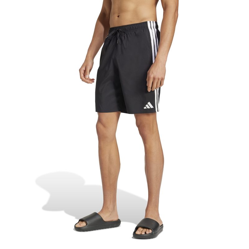 Adidas 3-Stripes Swim Shorts 8-Inch JG1030 Μαύρο