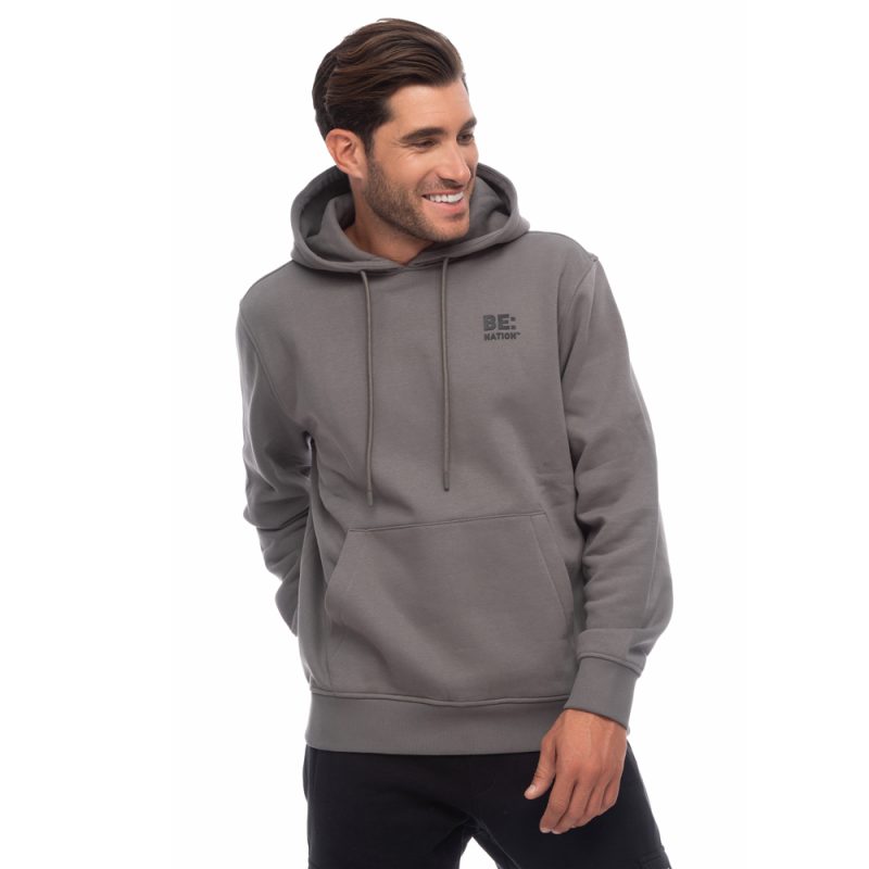 Be:Nation Logo Hoodie 06302502-3F Ανθρακί