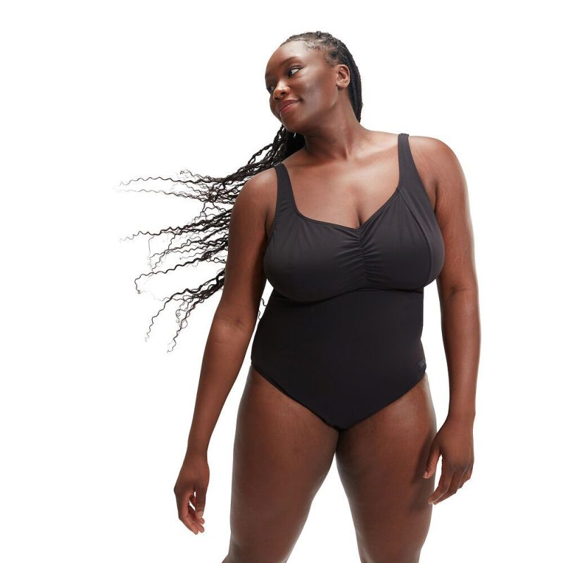 Speedo Womens Shaping AquaNite 1 Piece 004020-0001 Μαύρο