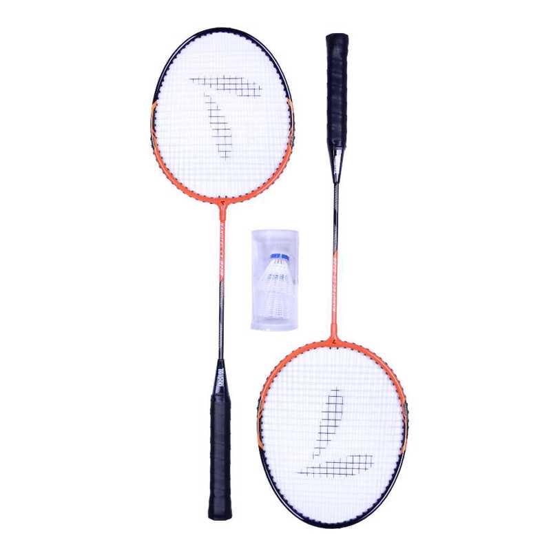 ΑΘΛΟΠΑΙΔΙΑ Ρακέτες Badminton με 2 μπαλάκια - Μαύρο/Πορτοκαλί 013.60228
