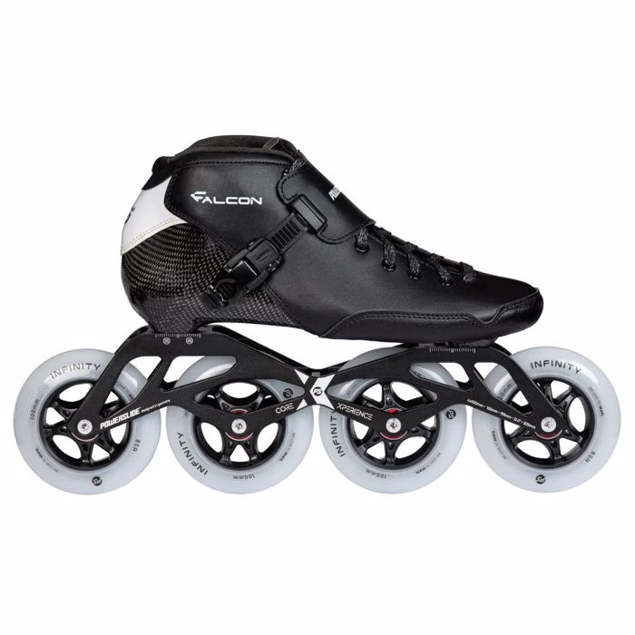 POWERSLIDE Falcon Black 4x100 Πατίνια - Μαύρο 002.10305/WHL/MN/70