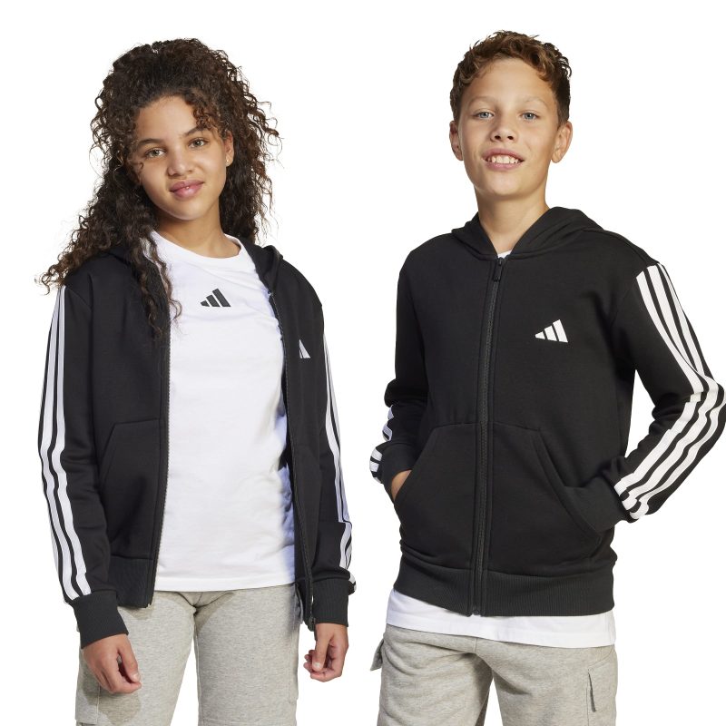 Adidas Essentials Full-Zip Hoodie Kids JD6494 Μαύρο