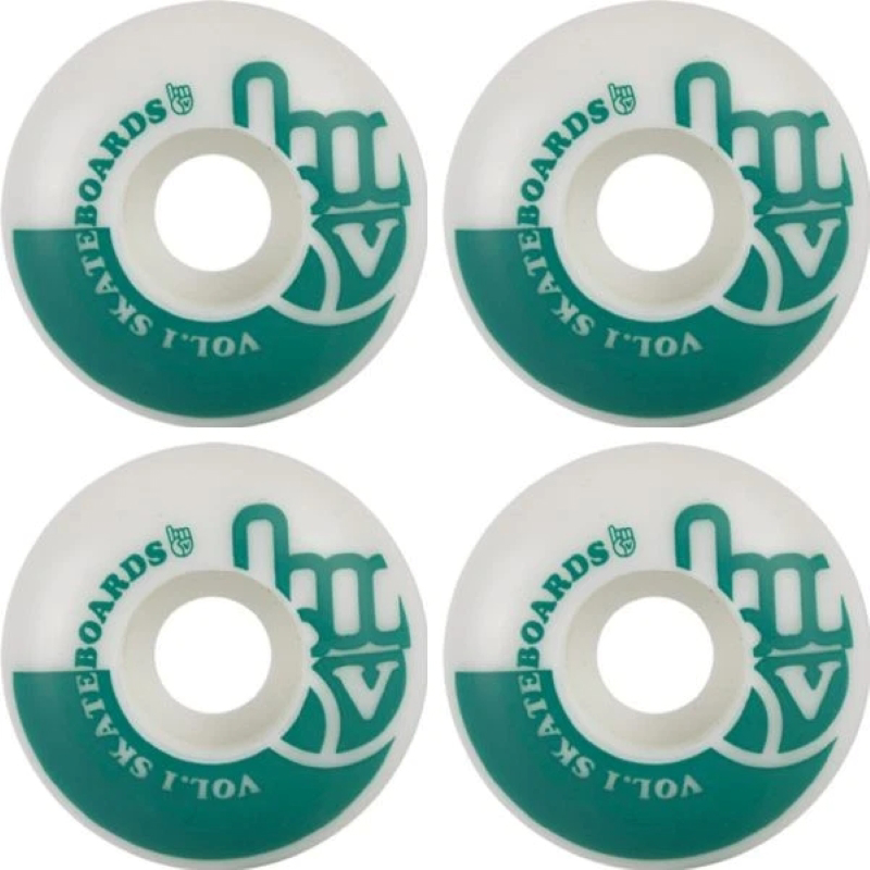 VOL.1 Ροδάκια Skateboard - Λευκό/Γαλάζιο 014.03