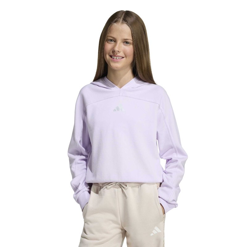Adidas Junior Girl Holiday Glam Cropped Sweatshirt KB9554 Λιλά