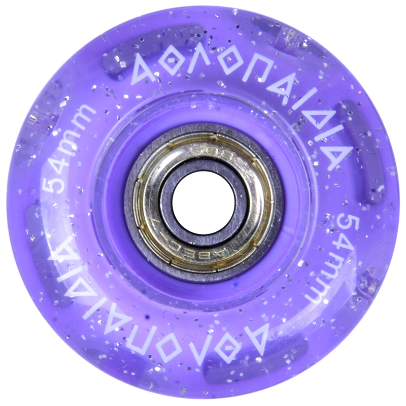 3K Ροδάκια Αυτοφωτιζόμενα για Πατίνι 10322 - Λιλά 002.10322/WHL/LP