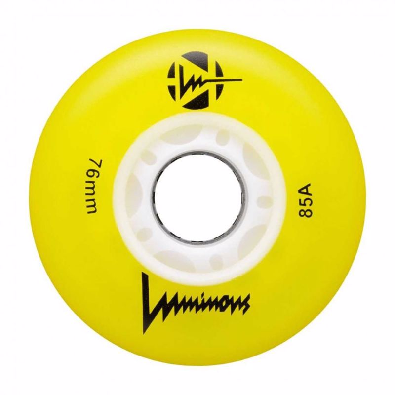 Luminous 76χιλ./85A Ροδάκια Led - Κίτρινο 52.LUWL-LU76-YL-WH