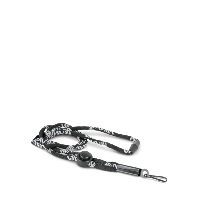 Κορδόνι Ασφαλείας Σφυρίχτρας Whistle Lanyard - Μαύρο AMILA 44066