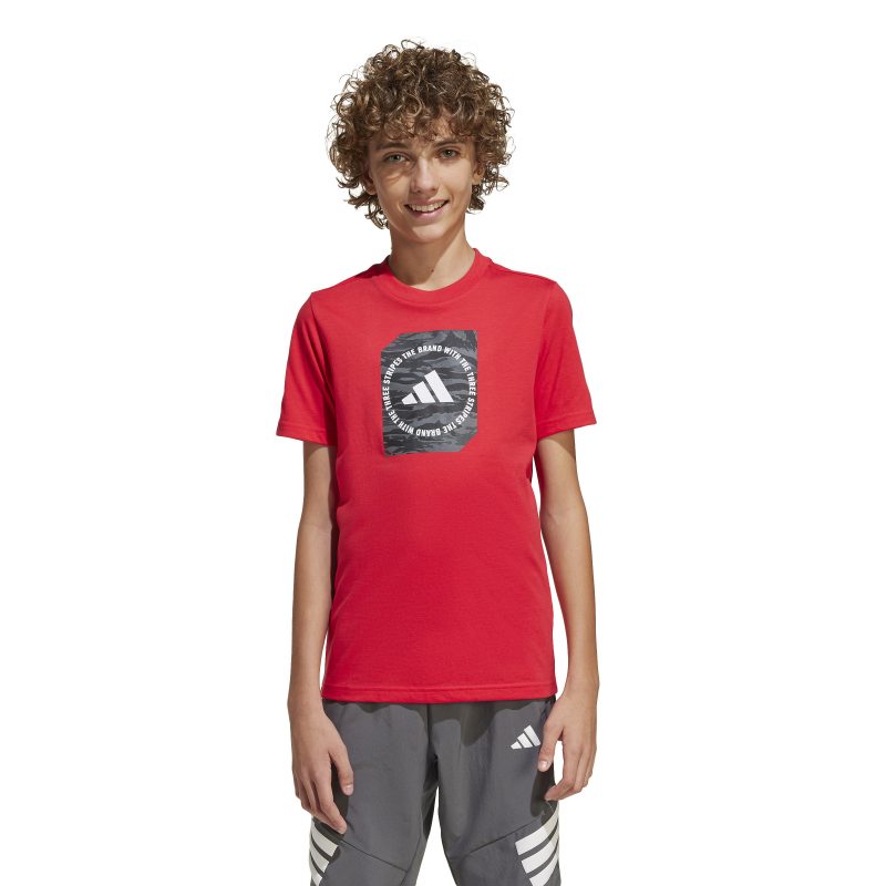 Adidas Camo Box Tee Kids JM8233 Κόκκινο
