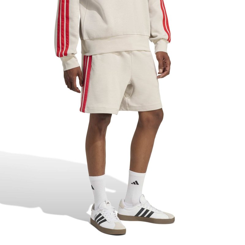 Adidas Essential 3-Stripes French Terry Shorts KD4871 Μπεζ