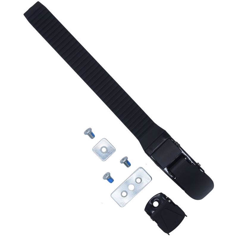 Αθλοπαιδιά Κλασικό Κούμπωμα με λουράκι, πόρπη, βίδες και παξιμάδι 20εκ. - Μαύρο 004.11176