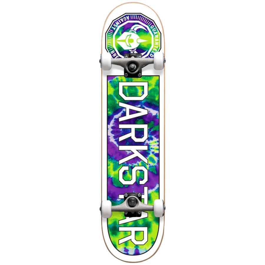 0-darkstar-timeworks-fp-complete-skateboard-8.25-green-tie-dye-bottom-view