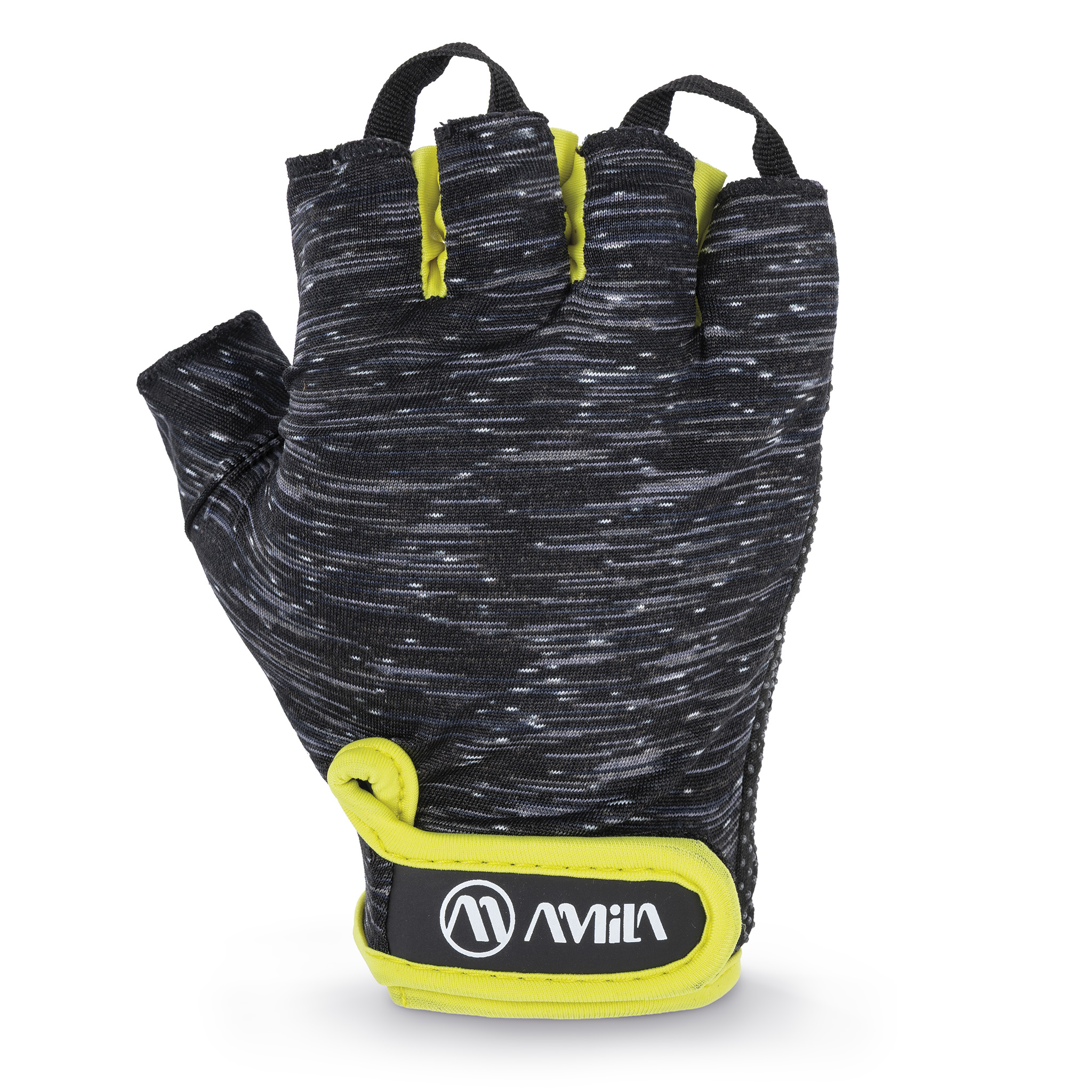 95614 Γάντια Άρσης Βαρών PE Lycra XL – Μαύρο / Κίτρινο AMILA 95614 - Image 1