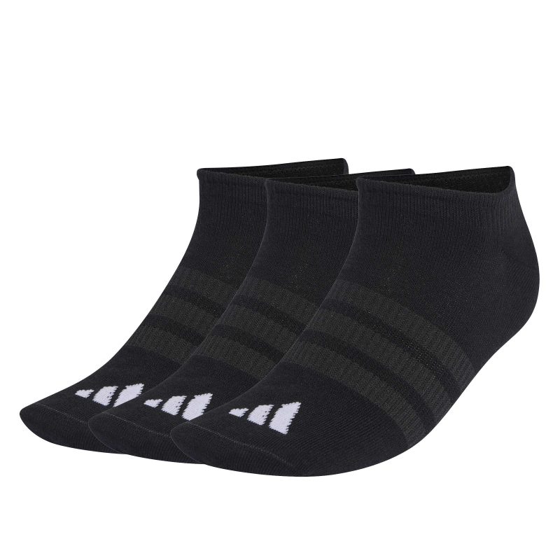 Adidas Thin & Light Sportswear No-Show Socks 3-Pack KD6719 Μαύρες
