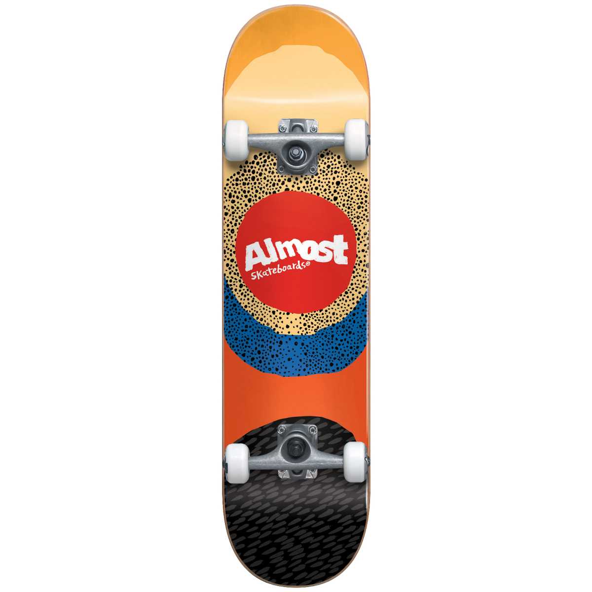 0-almost-radiate-fp-complete-skateboard-7.5-kitrino-bottom-view ALMOST Radiate FP Complete Skateboard 7.5" - Κίτρινο 49.10523239/YEL/7.5 - Image 1
